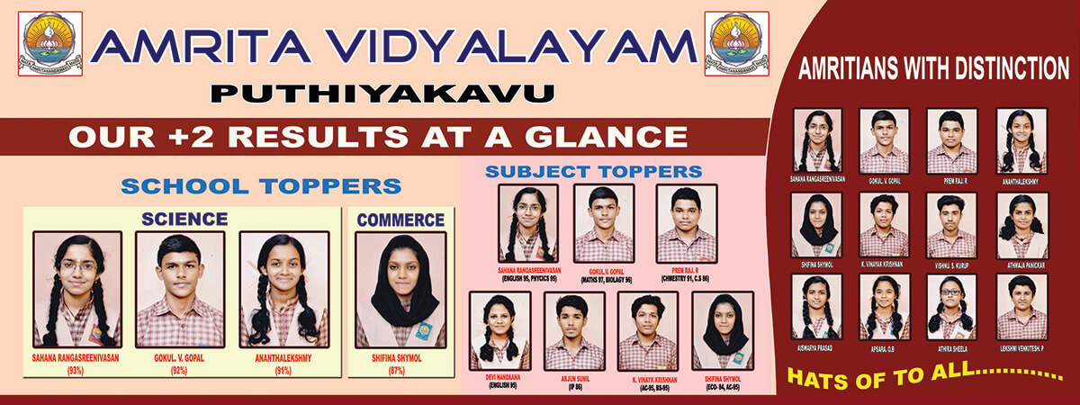 1200px x 450px - 10th and 12th Results - 2018 - Amrita Vidyalayam | Puthiyakavu
